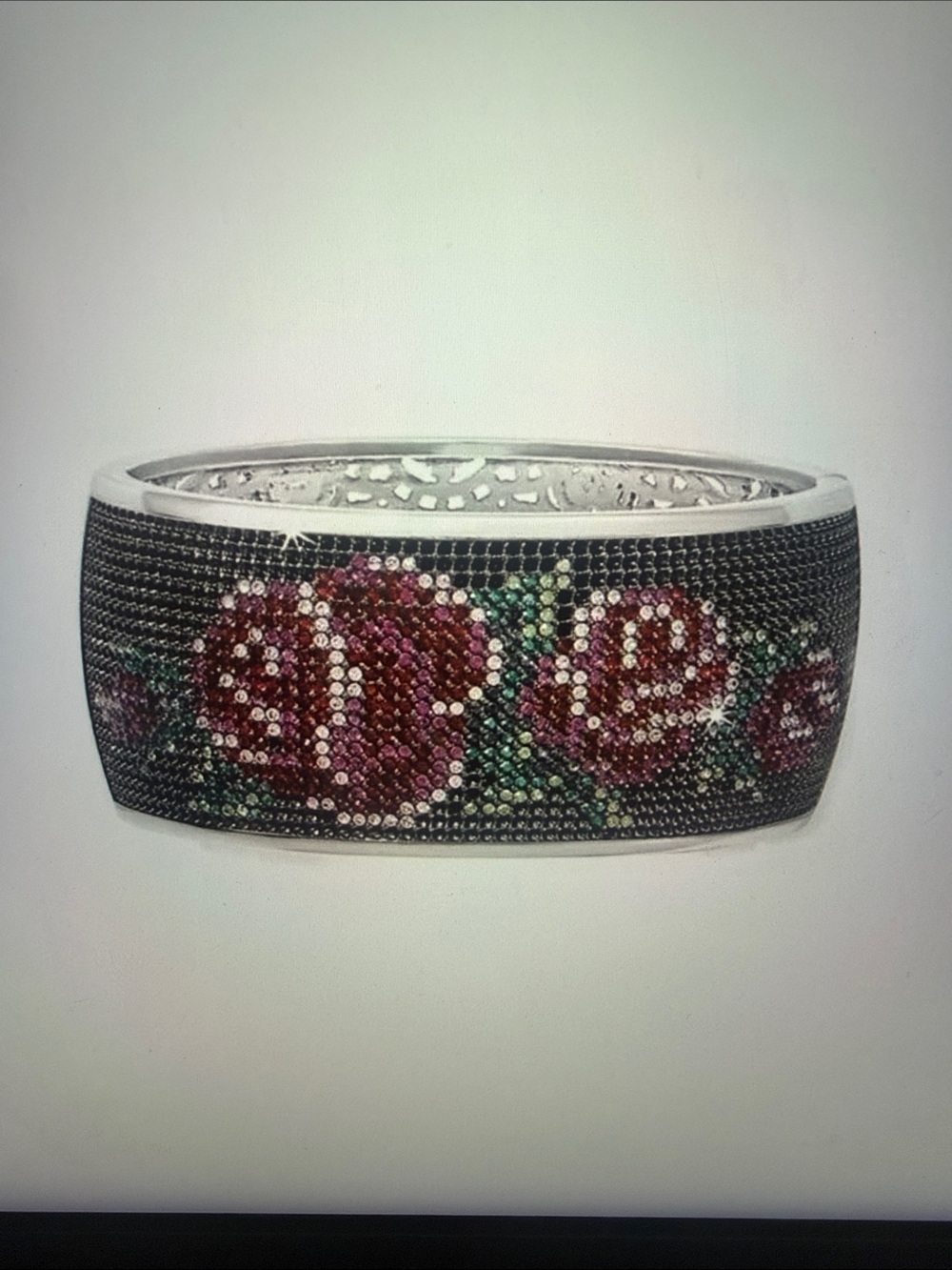🌹🆕 Brighton Victorian Rose Hinged Bangle Retail $198 NWT